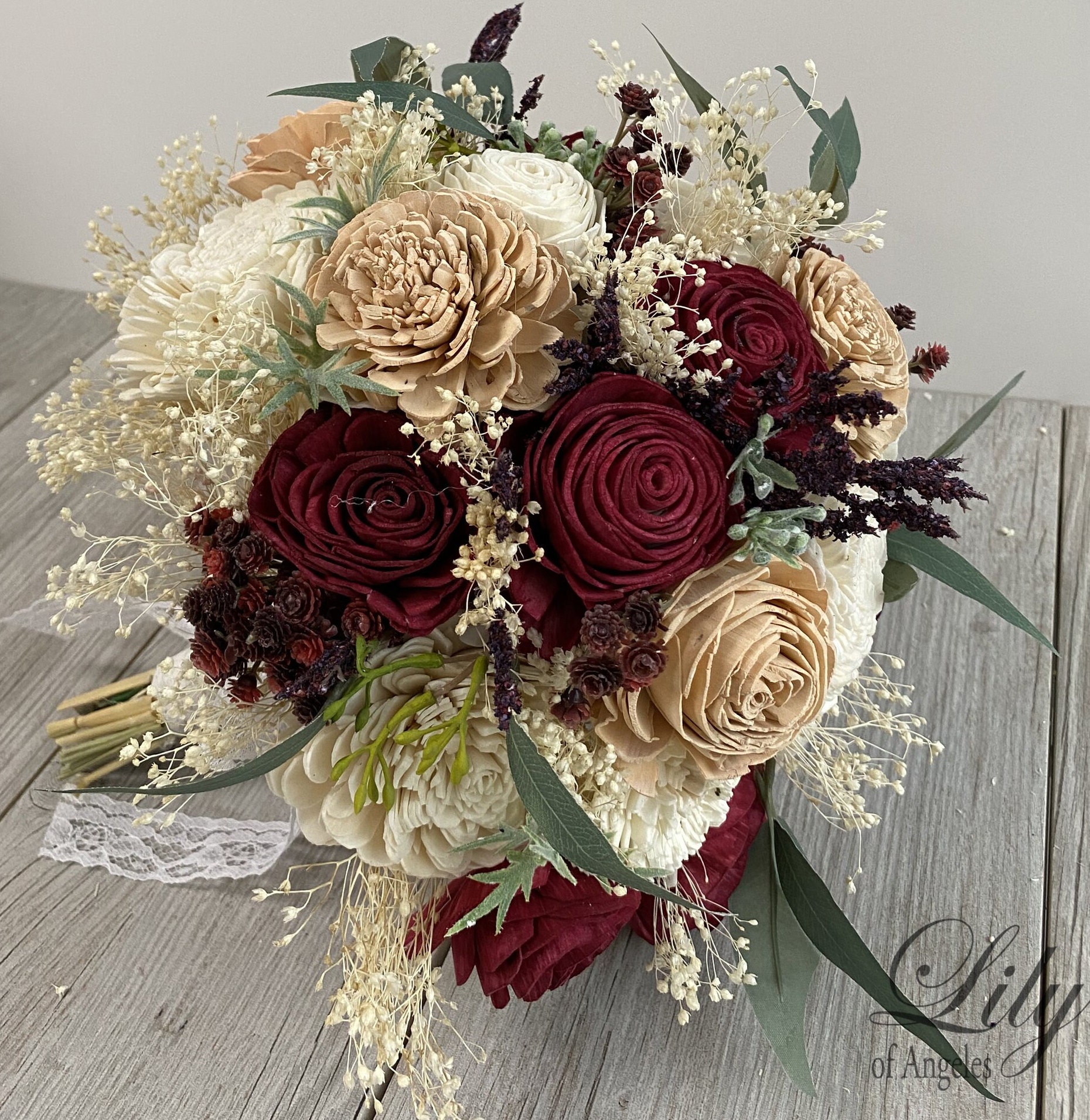 Blush Beauty Bridal Bouquet – Sola Wood Flowers