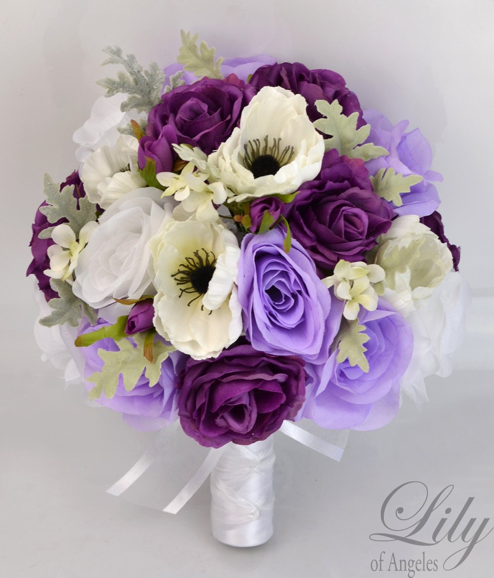 Wedding Bouquet Silk Flower Bouquets Bridal Bouquets Etsy