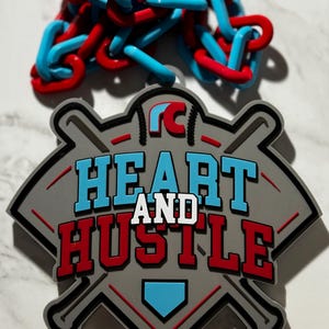 Trophée MVP pour fan de sport surdimensionné, imprimé en 3D, chaîne Hype Chain personnalisée