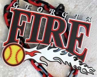 3D Printed Chain Oversized Sports HYPE Chain MVP Player of the Game Turnover Necklace Collection