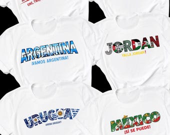 Matching Football Family Outfit, Country Pride Graphic Top, Stadium Vacation Apparel, Match Day Gift