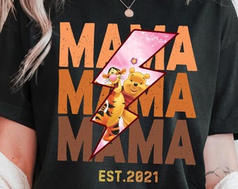 Personalized Winnie Pooh Shirt, Mothers Day Gift, Disney Mom Birthday Gift