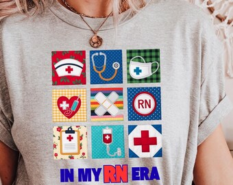 In My RN Era Shirt, Registered Nurse Gift, Nursing School Graduation Tee