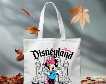 Disney Family Trip Tote Bag, Mickey and Friends Personalized Tee