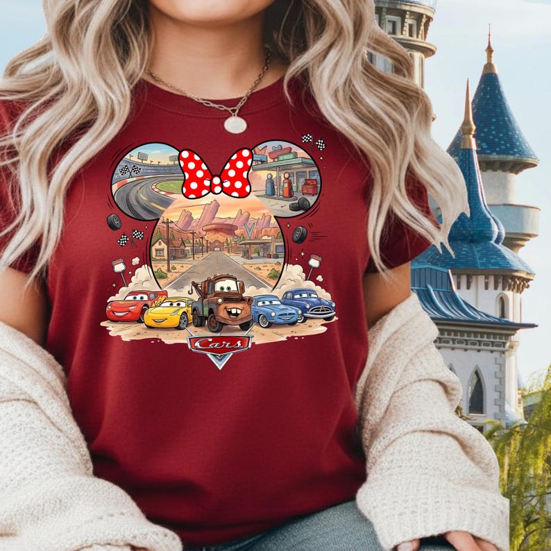Disney Cars Family Trip Shirt, Lightning McQueen Mater Tee, Cars Land Vacation Tee imagem 5