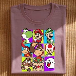 Super Mario Galaxy Movie Shirt, Mario Characters Graphic Tee, Kids Gamer Apparel bild 9