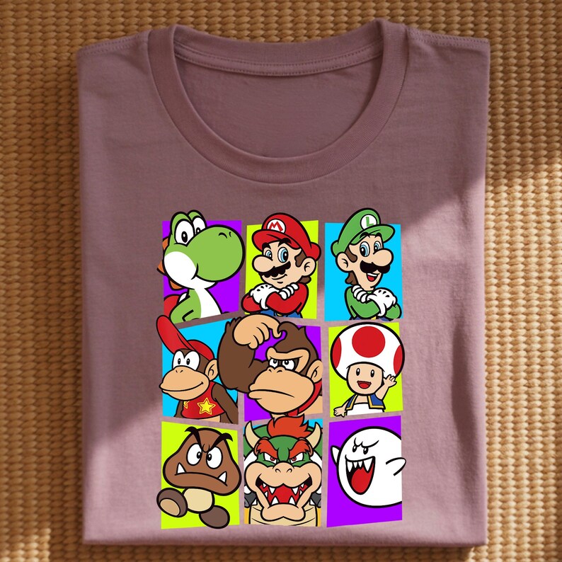 Super Mario Galaxy Movie Shirt, Mario Characters Graphic Tee, Kids Gamer Apparel bild 9