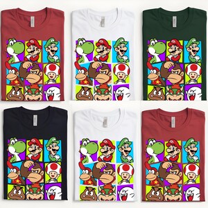 Super Mario Galaxy Movie Shirt, Mario Characters Graphic Tee, Kids Gamer Apparel bild 4