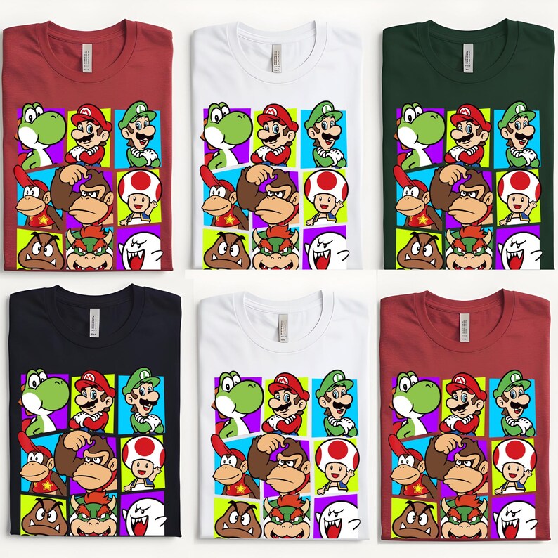 Super Mario Galaxy Movie Shirt, Mario Characters Graphic Tee, Kids Gamer Apparel bild 4