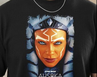 Ahsoka Shirt, Star Wars Vintage Graphic Tee, Sci Fi Fan Gift