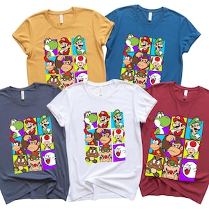 Super Mario Galaxy Movie Shirt, Mario Characters Graphic Tee, Kids Gamer Apparel bild 11