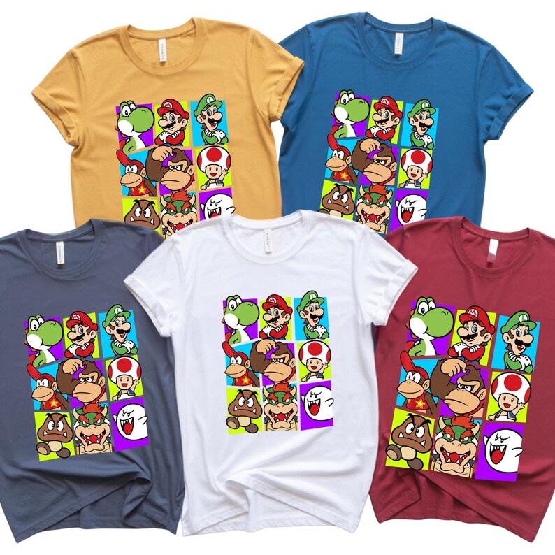 Super Mario Galaxy Movie Shirt, Mario Characters Graphic Tee, Kids Gamer Apparel bild 11