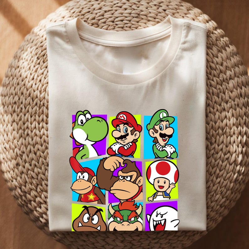 Super Mario Galaxy Movie Shirt, Mario Characters Graphic Tee, Kids Gamer Apparel bild 12