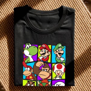 Super Mario Galaxy Movie Shirt, Mario Characters Graphic Tee, Kids Gamer Apparel bild 13