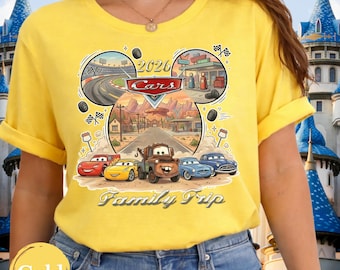 Lightning McQueen Disneyland Tee, Disneyland Cars Land T-shirt, Matching Vacation Outfit