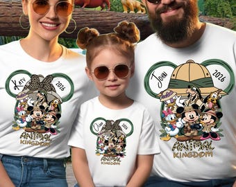 Animal Kingdom Family Shirt, Custom Safari Vacation Tee. Matching Disney Trip Outfit