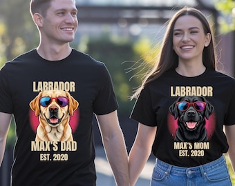 Personalized Labrador Dog Mom Shirt, Labrador Birthday Gift, Gotcha Day Tee