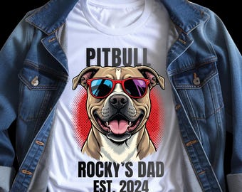 Personalized Pitbull Mom Shirt, Pitbull Lover Gift, Dog Birthday Outfit, Gotcha Day T-shirt