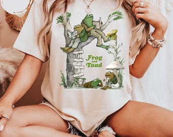 Frog and Toad Shirt, Book Lover Gift, Reading Teacher Tee, Literary Shirt