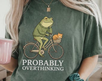 Toad Book Lover Gift, Comfort Colors Vintage Tee