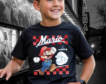 Super Mario and Friends Shirt, Mario, Luigi, Yoshi, Peach, Toad, Birdo Tee