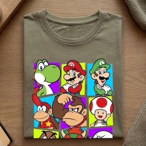Super Mario Galaxy Movie Shirt, Mario Characters Graphic Tee, Kids Gamer Apparel bild 10