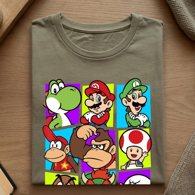 Super Mario Galaxy Movie Shirt, Mario Characters Graphic Tee, Kids Gamer Apparel bild 10