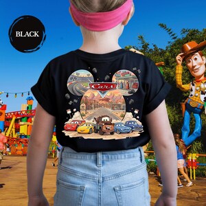 Cars Back Print Shirt, Lightning McQueen Tee, Radiator Springs Family Shirt immagine 8