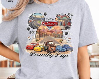 Lightning McQueen Disneyland Tee, Disneyland Cars Land T-shirt, Matching Vacation Outfit