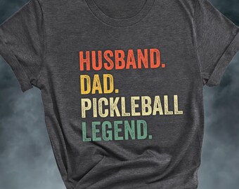 Pickleball Dad Shirt, Husband Pickleball Player T-shirt for Men