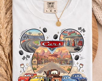 Disney Vacation Trip Tee, Disney Cars Outfit, Retro Route 66 Graphic