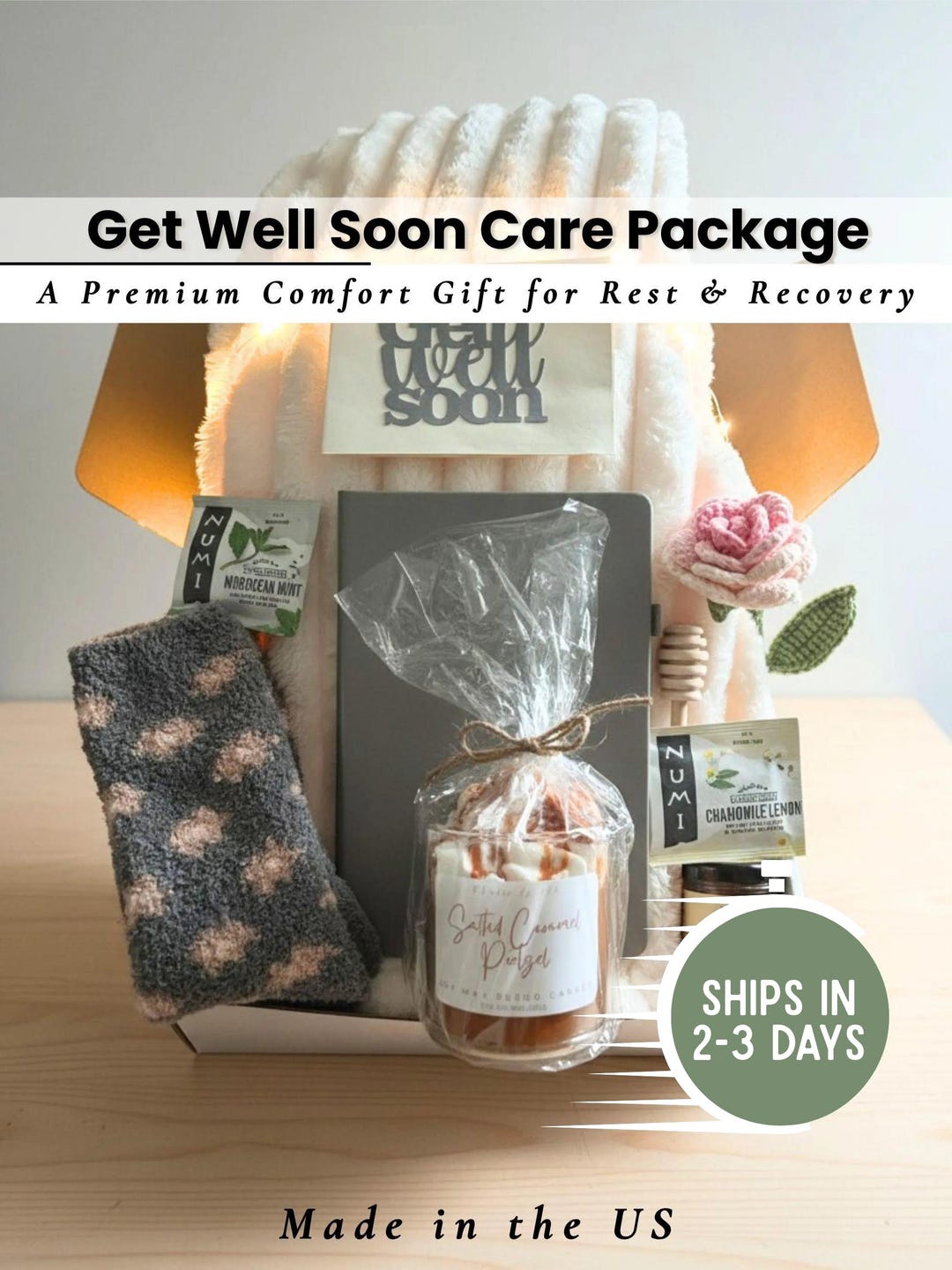 Deluxe Get Well Soon Care Package, After Surgery Recovery Gift Basket ...