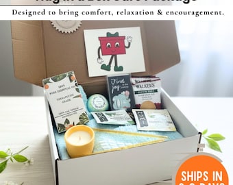 Stress Relief Care Package for Women – Self Care Gift Box for Women – Mental Health Get Well Soon Comfort Basket After Surgery