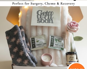 Chemo Care Package for Women, Cancer Support Gift Box, Thoughtful Encouragement Gift for Her During Treatment, Get Well Soon Recovery Box