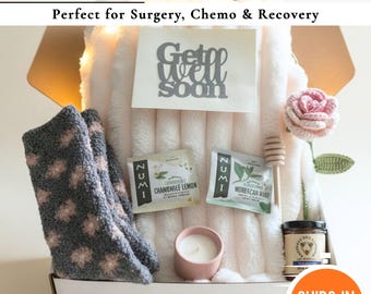 Chemo Care Package for Women, Cancer Support Gift Box, Thoughtful Encouragement Gift for Her During Treatment, Get Well Soon Recovery Box