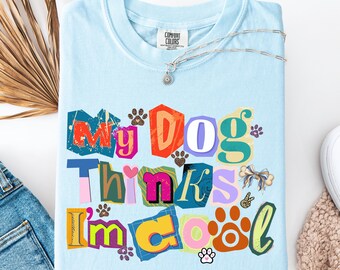 Dog Lover T-Shirt | Vintage Lettering Tee | Dog Mom Gift