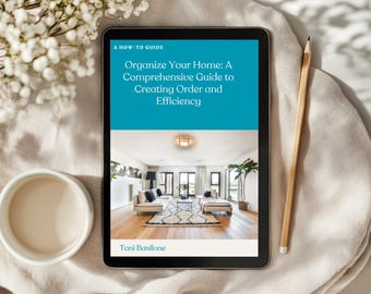 Home Organization eBook – Decluttering Guide, Checklists (Digital Download)