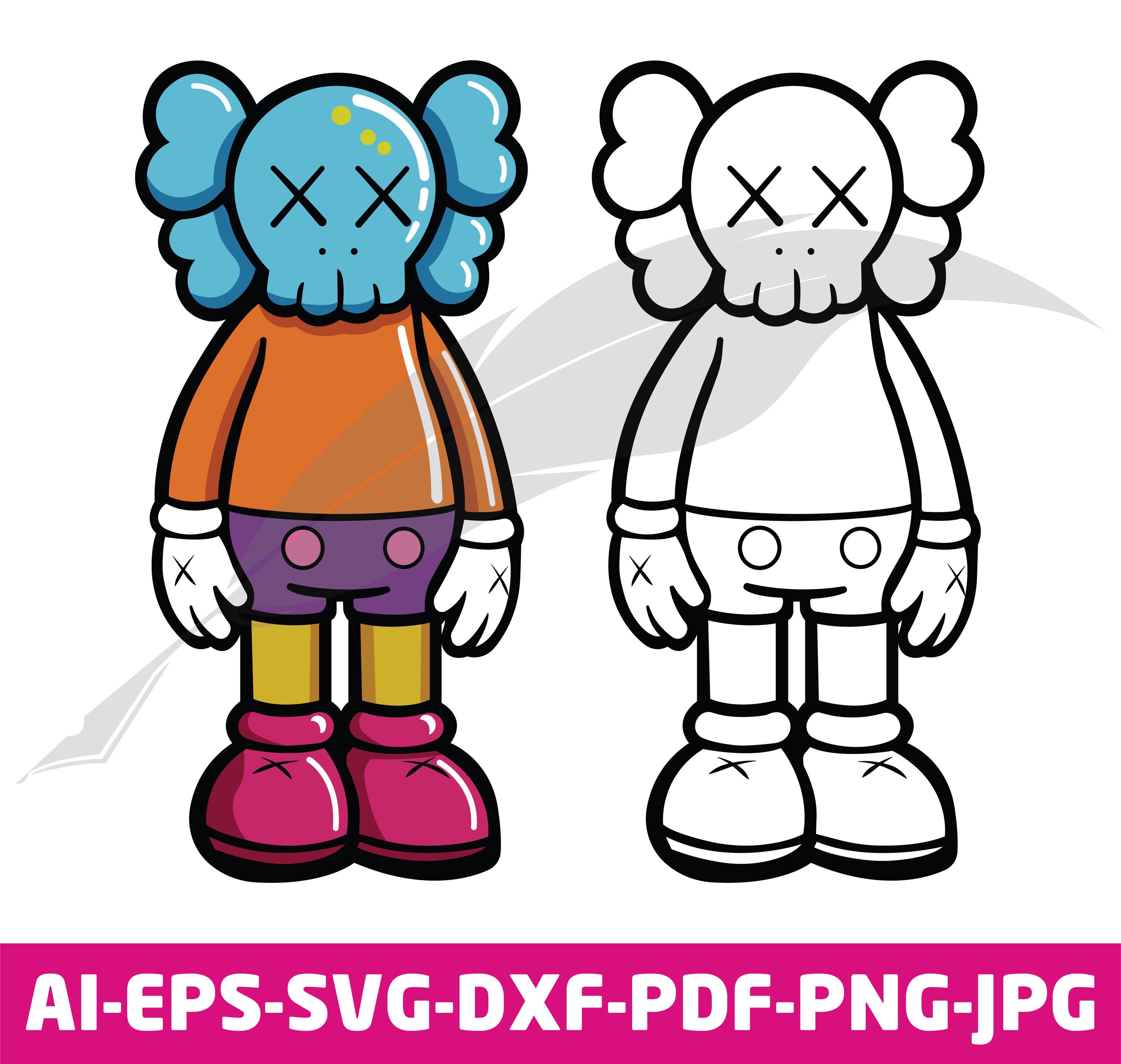 KAWS Graffiti Vector Svg Bundle, Cricut Cut File,digital DOWNLOAD