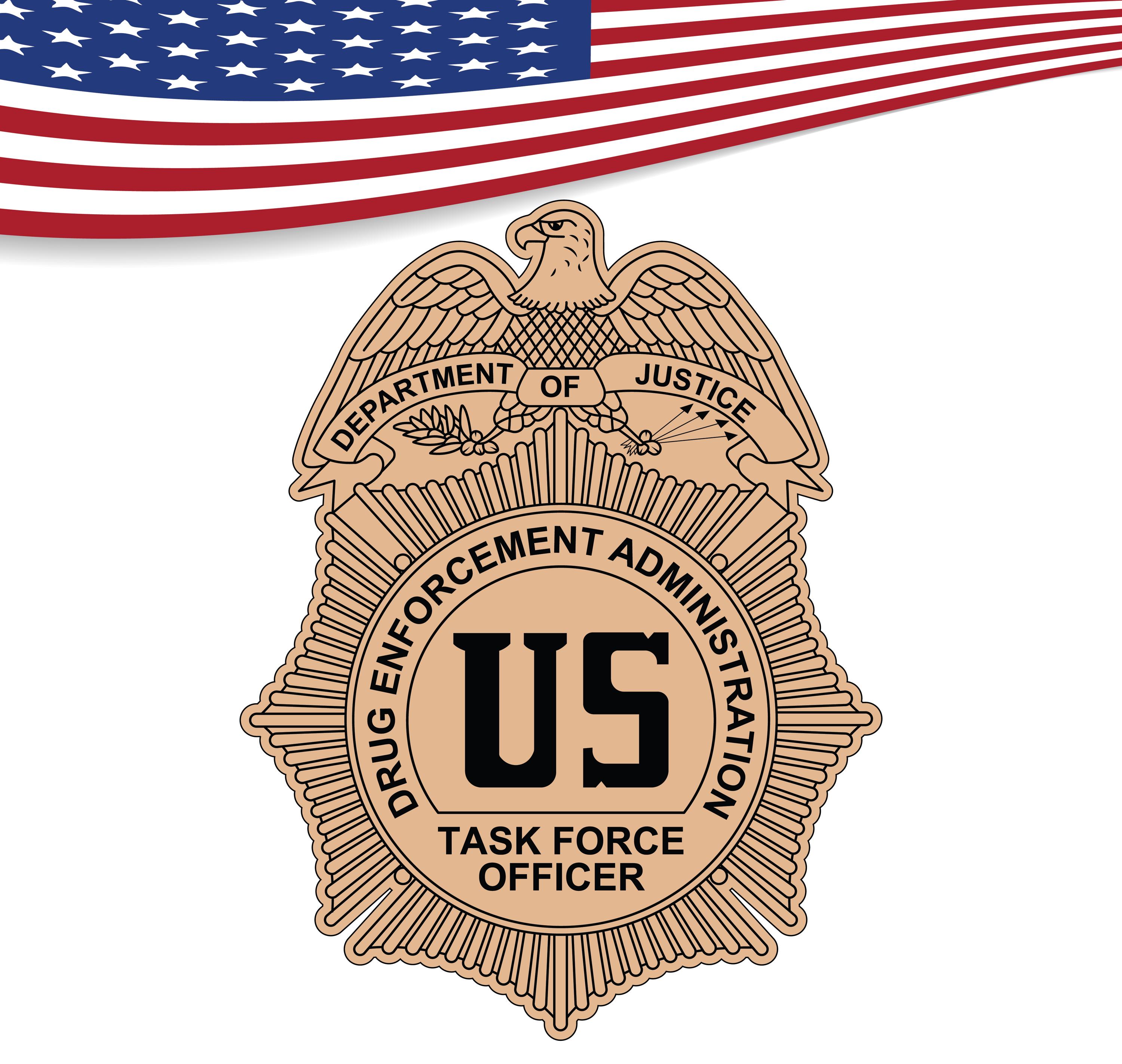 DEA Task Force Officer Badge Vector Svg Logo (digital) - Etsy