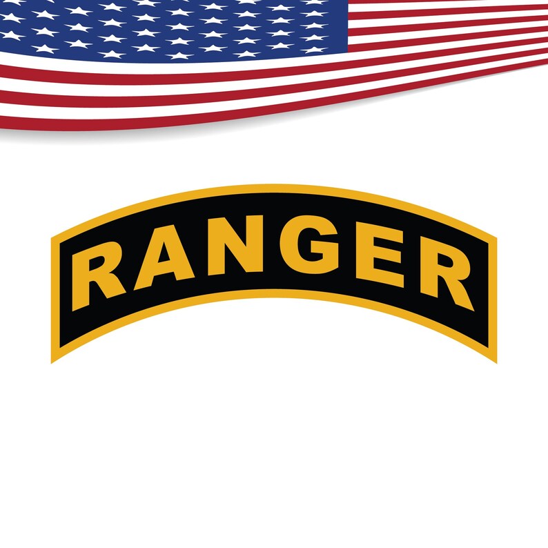 US Army Ranger Tab, SVG, Vector, Laser Cutting, Vector Art, Cut Files ...