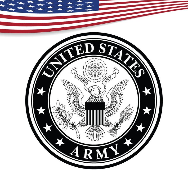 Seal of the United States Army SVG Vector, U.S Army Emblem, Cricut, Cut ...
