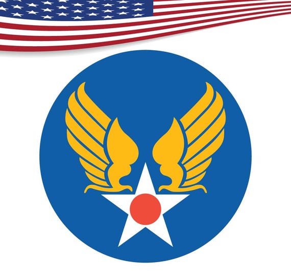 US Army Air Corps Hap Arnold Wings Svg Bundle Vector, Cricut, Cut