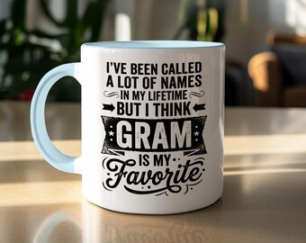 Caneca com o nome da vovó, caneca de café "Melhor Vovó", ideia de presente divertida para a avó, caneca para demonstrar apreço pela vovó, presente para o Dia das Mães, presente de aniversário para