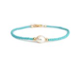 LOYALTY - Friendship bracelet, layering bracelet, karma bracelet - freshwater pearl
