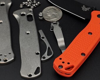 Titanium Bar Lock Pocket Knife - Benchmade Mini Bugout - Customized for You