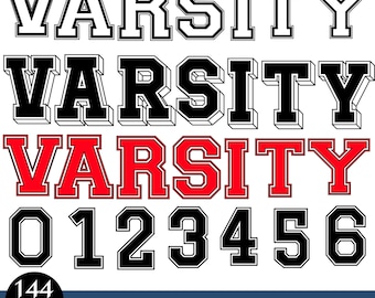 Varsity Font Svg, Jersey Font Svg, Varsity Letters Svg, Sports Football Font, Varsity Alphabet Svg, University Fonts Svg, College Font