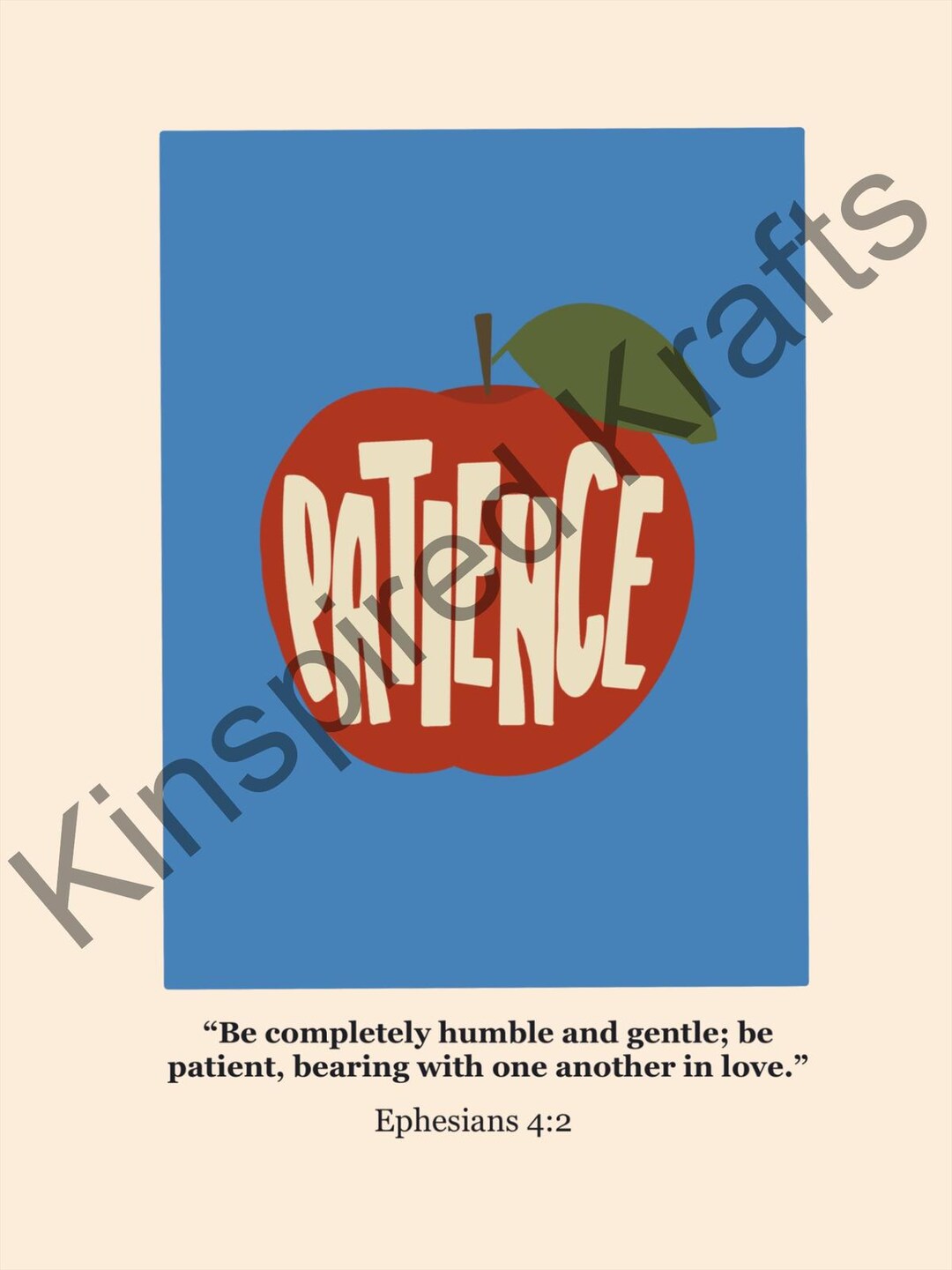 Patience Print – Fruit of the Spirit Wall Art - Etsy
