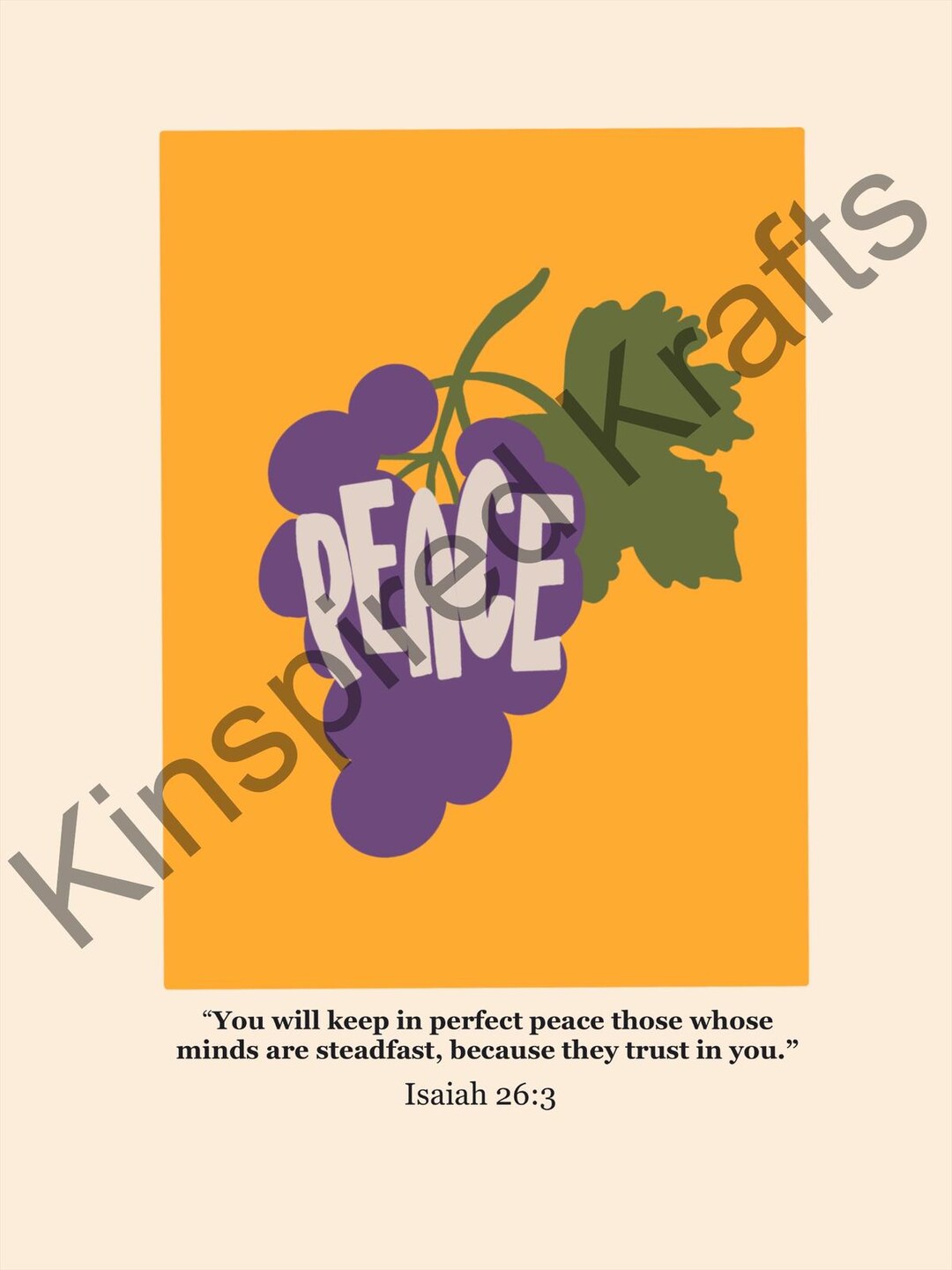Peace Print – Fruit of the Spirit Wall Art - Etsy UK