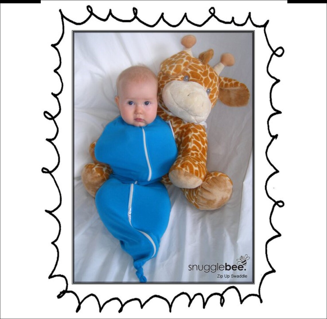 Zip up Baby Swaddle PDF Pattern ONLY Etsy Australia