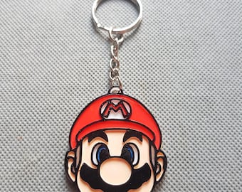 Llavero de Mario, accesorio de Super Mario impreso en 3D y pintado a mano